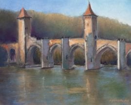 Cahors Bridge - 9" x 11"
