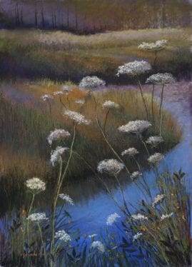 Marsh and Queen Anne's Lace - 29" x 21" - Image